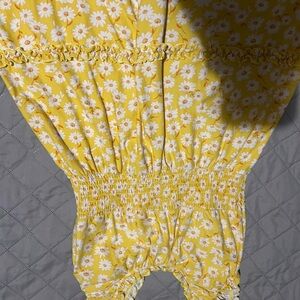 Yellow Floral Romper